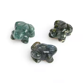 Лягушка агат моховой 3 см