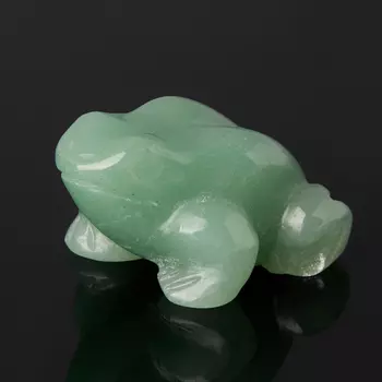 Лягушка авантюрин зеленый 4 см