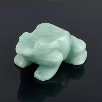 Лягушка авантюрин зеленый 7 см