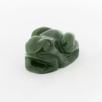 Лягушка нефрит зеленый 6 см