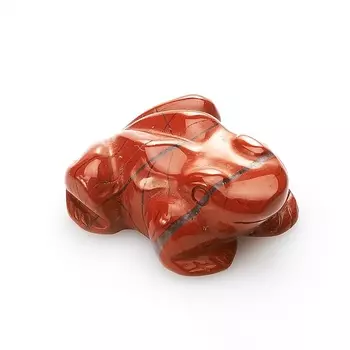 Лягушка яшма красная 3 см