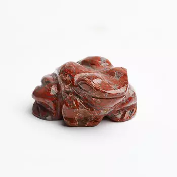 Лягушка яшма красная 5 см