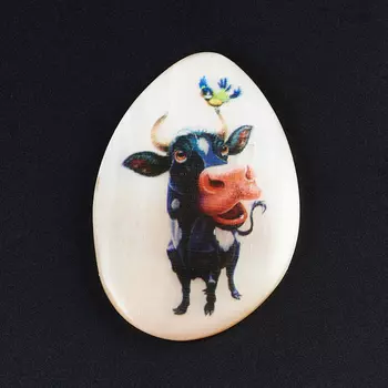 Магнит бык селенит 5 см