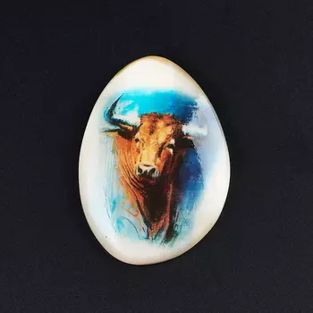 Магнит бык селенит 5 см