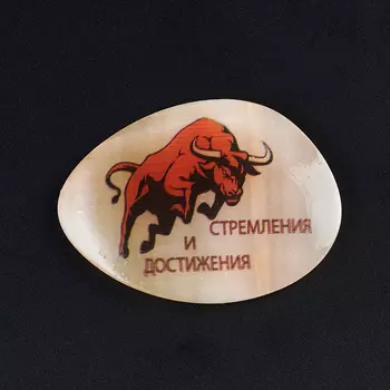 Магнит бык селенит 5 см