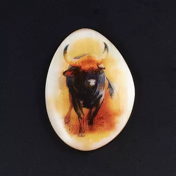 Магнит бык селенит 5 см