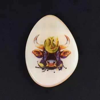 Магнит бык селенит 5 см