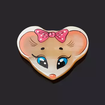 Магнит мышка селенит 4,5 см