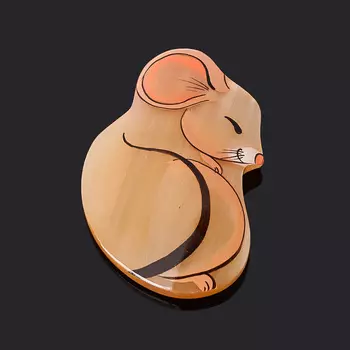 Магнит мышка селенит 5 см