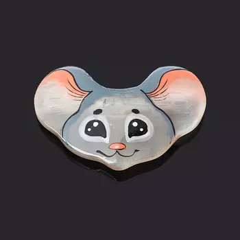 Магнит мышка селенит 5 см