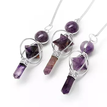 Маятник аметист (биж. сплав)