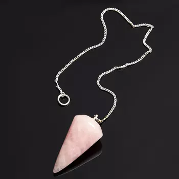 Маятник розовый кварц (биж. сплав)