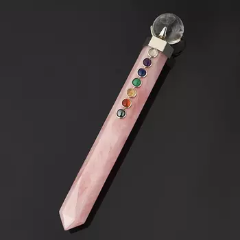 Массажная палочка розовый кварц 18 см