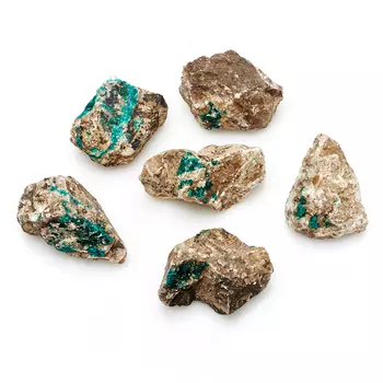 Образец диоптаз (в породе) S (4-7 см) (1 шт)