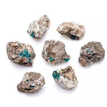 Образец диоптаз (в породе) S (4-7 см) (1 шт)