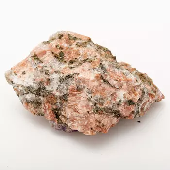 Образец флюорит зеленый фиолетовый (в породе) M (7-12 см)