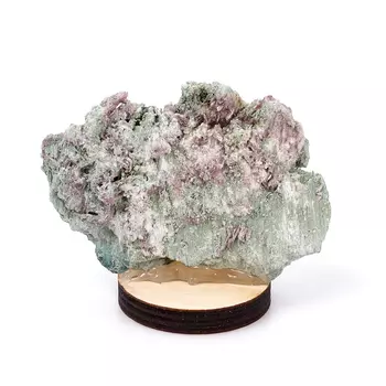 Образец микс диопсид, клинохлор (серафинит) (на подставке) M (7-12 см)