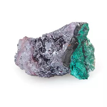 Образец микс куприт, малахит (на подставке) (2,5-3 см)