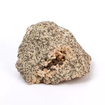 Образец микс морион, пегматит гранитный, шпат L (12-16 см)