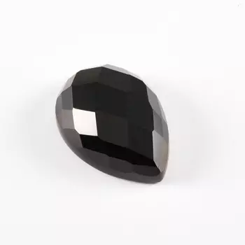 Огранка агат черный груша (1 шт) 10*14 мм