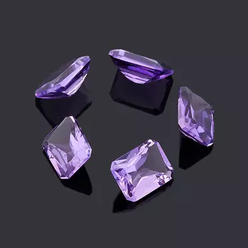 Огранка аметист октагон (1 шт) 6*8 мм