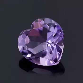 Огранка аметист сердце (1 шт) 5*5 мм