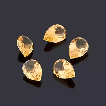 Огранка цитрин груша 4*6 мм (1 шт)