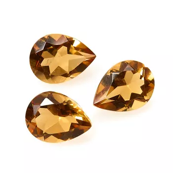 Огранка цитрин груша 6*8 мм (1 шт)