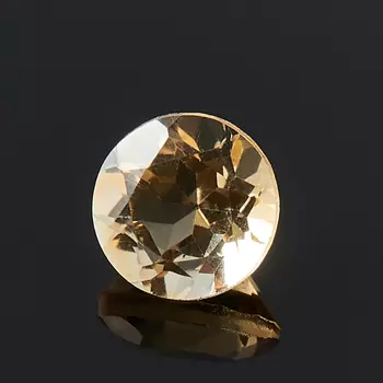 Огранка цитрин круглая (1 шт) 4 мм