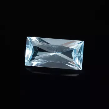 Огранка топаз голубой багет 5*10 мм