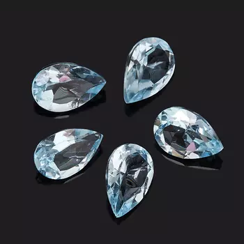 Огранка топаз голубой груша 4*6 мм (1 шт)