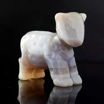 Овечка агат серый 4,5 см