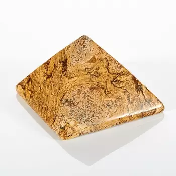 Пирамида яшма рисунчатая (песочная) 5 см