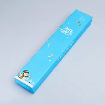 Подарочная упаковка (картон) под браслет/цепь (футляр) (микс) 210х40х20 мм