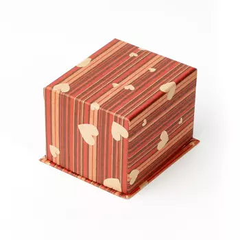 Подарочная упаковка (картон) под кольцо/серьги (коробка) (микс) 70х60х50 мм