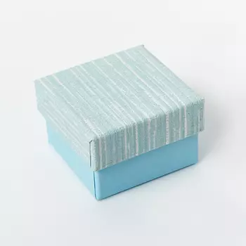 Подарочная упаковка (картон) под кольцо/серьги (коробка) (микс) 45х45х35 мм