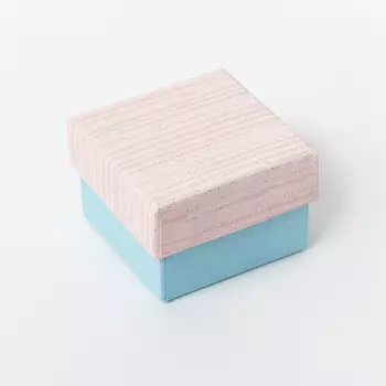 Подарочная упаковка (картон) под кольцо/серьги (коробка) (микс) 45х45х35 мм