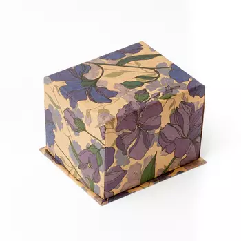 Подарочная упаковка (картон) под кольцо/серьги (коробка) (микс) 70х60х50 мм