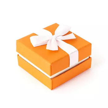 Подарочная упаковка (картон) под комплект (кольцо, серьги, кулон) (коробка) 60х60х40 мм