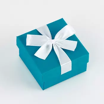 Подарочная упаковка (картон) под комплект (кольцо, серьги, кулон) (коробка) (микс) 60х60х35 мм