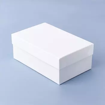 Подарочная упаковка (картон) универсальная (коробка) (белый) 190х120х75 мм