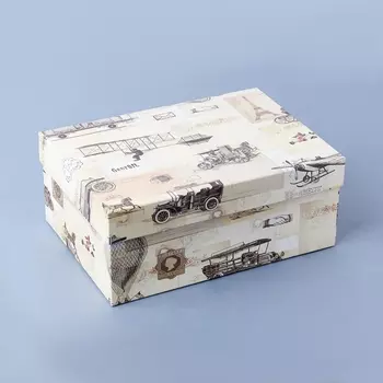 Подарочная упаковка (картон) универсальная (коробка) (микс) 230х160х95 мм