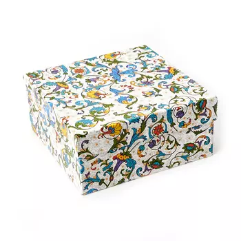 Подарочная упаковка (картон) универсальная (коробка) (микс) 175х175х80 мм