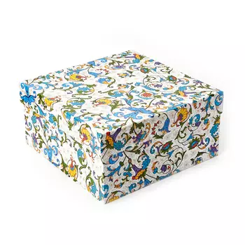 Подарочная упаковка (картон) универсальная (коробка) (микс) 190х190х95 мм