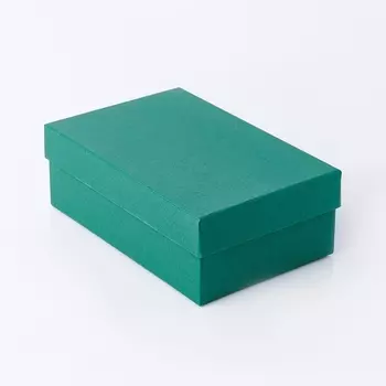 Подарочная упаковка (картон) универсальная (коробка) (зеленый) 150х100х50 мм