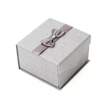 Подарочная упаковка под браслет/часы (серый) 90х90х60 мм