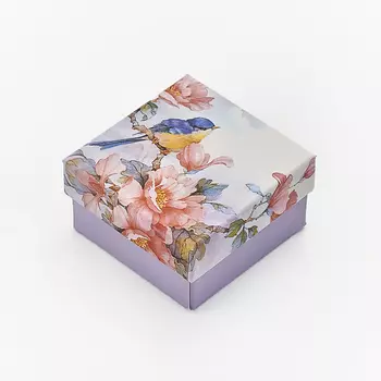 Подарочная упаковка под комплект (кольцо, серьги, кулон) 60х60х30 мм