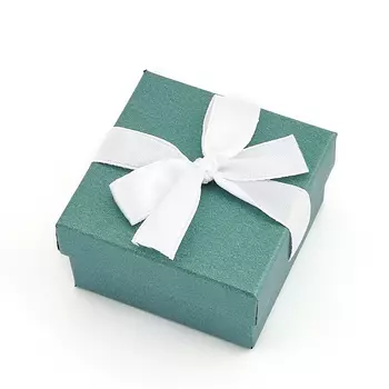 Подарочная упаковка под комплект (кольцо, серьги, кулон) 60х60х35 мм