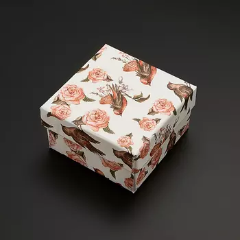 Подарочная упаковка под комплект (кольцо, серьги, кулон) 60х60х30 мм