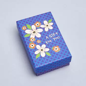 Подарочная упаковка под комплект (кольцо, серьги, кулон) 80х50х22 мм